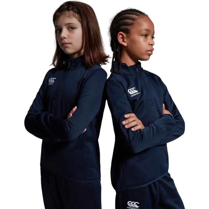 Quarter Zip Midlayer Training Top Junior Navy - 6y