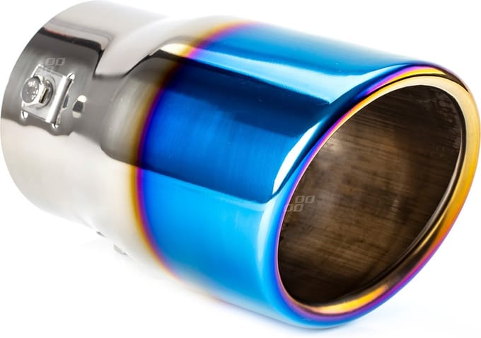 AMiO Uitlaat Einddemper Sierstuk RVS MT 007BLC Koppelstuk 78mm Rainbow Multicolor