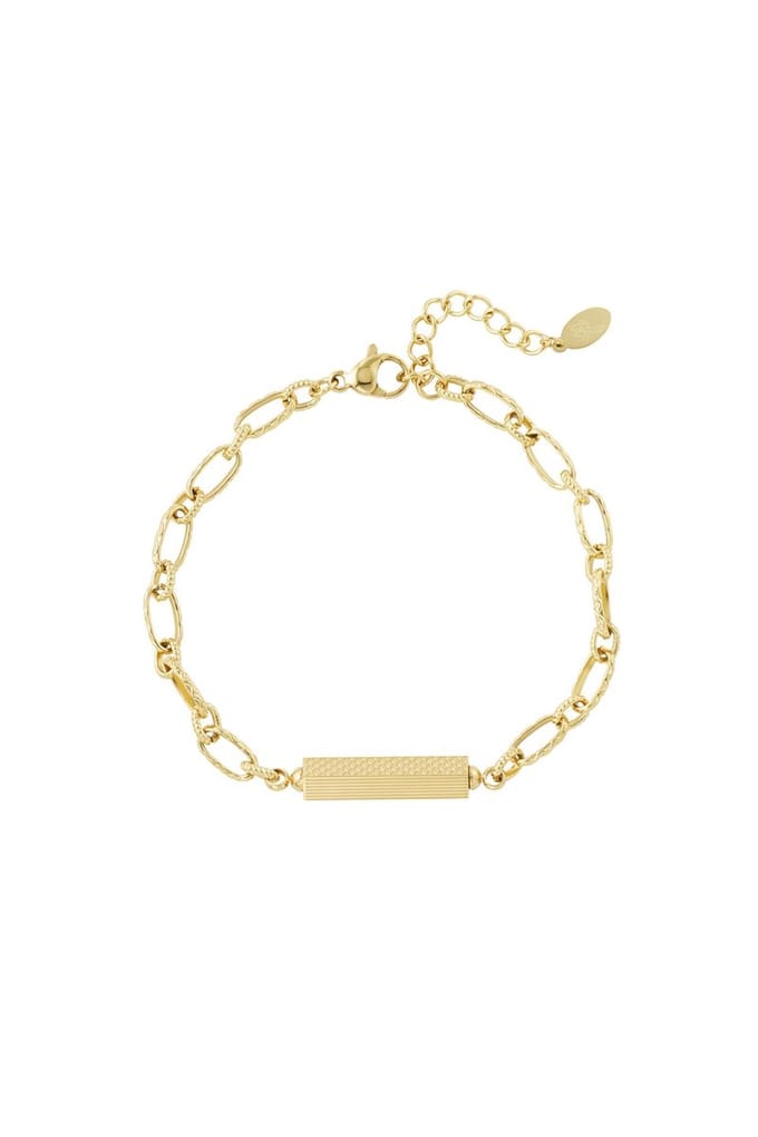 Goudkleurige Schakelarmband - Dames - Verstelbaar - Armband - Cadeau voor Haar