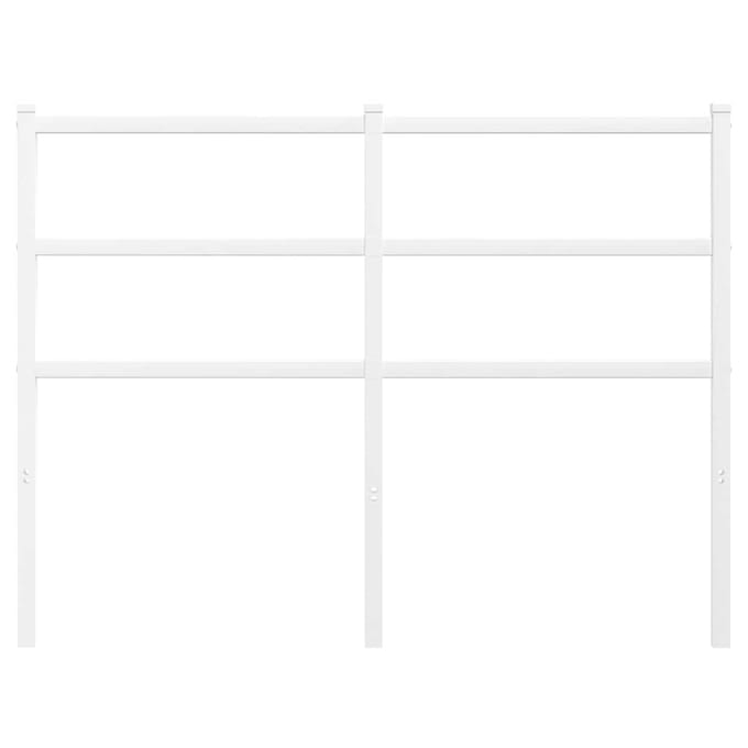 vidaXL Vervangend hoofdbord 120 cm metaal wit