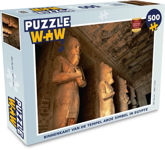 Puzzel Binnenkant van de Tempel Aboe Simbel in Egypte - Legpuzzel - Puzzel 500 stukjes