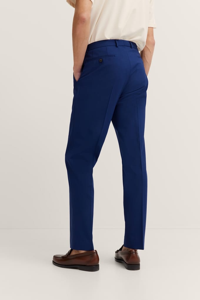 Bugatti Herren Pantalon met vouw en fijne structuur