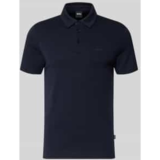 Poloshirt met merkopschrift