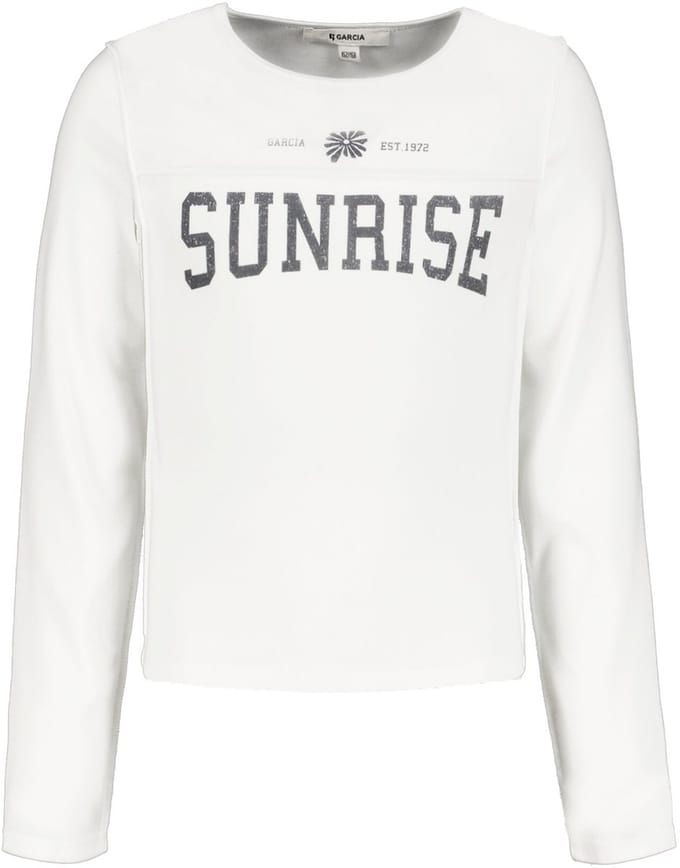 GARCIA Meisjes T-shirt Wit - Maat 128/134