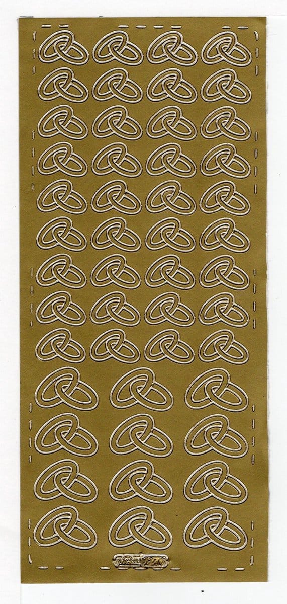 Pickup hobbysticker 2 stuks per verpakking 276 Ringen Ringe goud gold