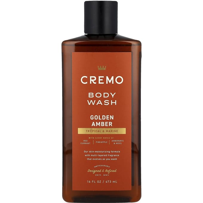 Cremo Douchegel, Golden Amber, 473ml (16 fl oz) brown