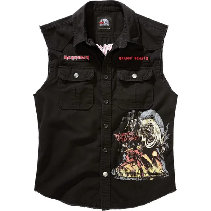 Mouwloos shirt Brandit Iron Maiden Vintage NOTB