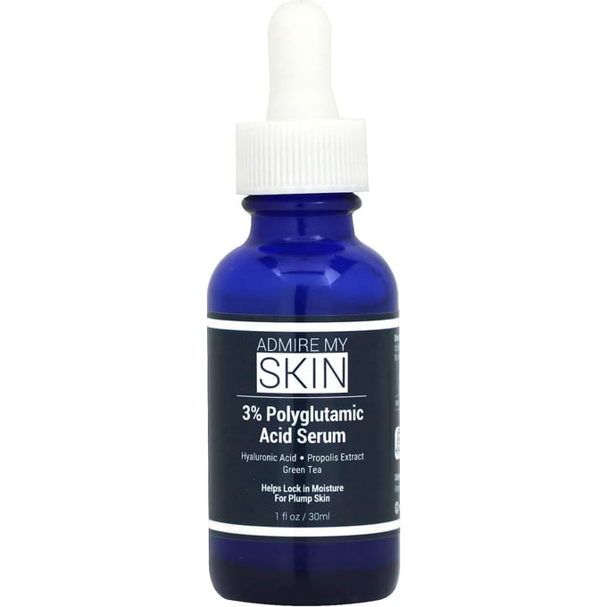 Bewonder Mijn Huid, 3% Polyglutaminezuur Serum, 1 fl oz (30 ml) blue