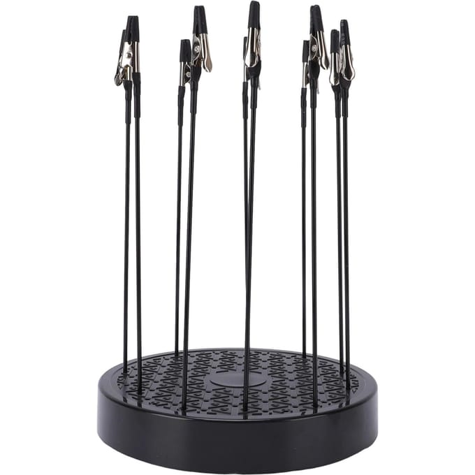 Support de Peinture Modèle Base Rotation à 360 Degrés Support de Pulvérisation avec 20 Clips Flexibles gray