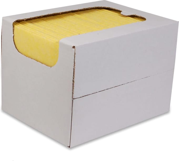 Reinigingsdoek KD Geel - 50 stuks - 135 gram/m² nonwoven - Wecoline