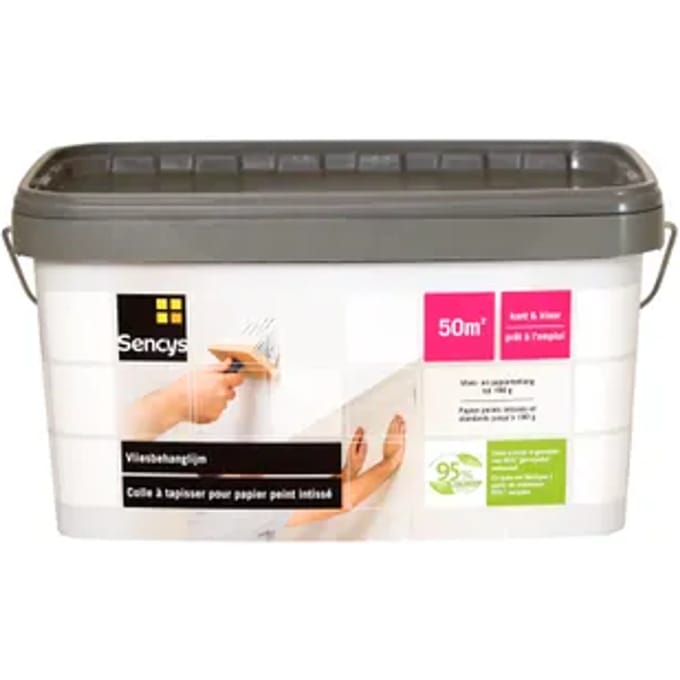 Sencys Behanglijm Vlies En Papier - Wit - 10kg