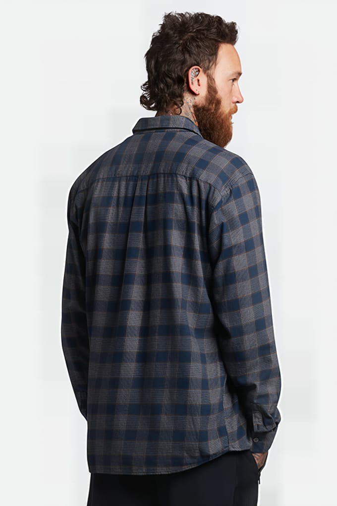 Lyle & Scott Check Overshirt Z271 Dark Navy Größe: XS | Leichte Jacken Outlet | Herren | Blau