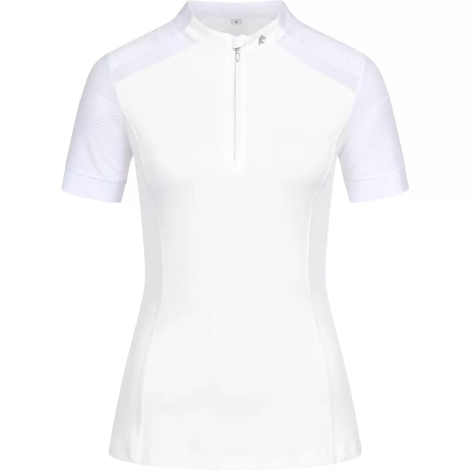Technisch ruitershirt voor dames met rits ELT Nancy