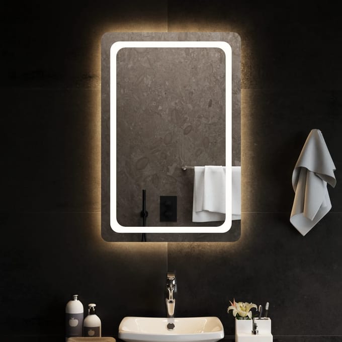 vidaXL - Badkamerspiegel - LED - 60x90 - cm