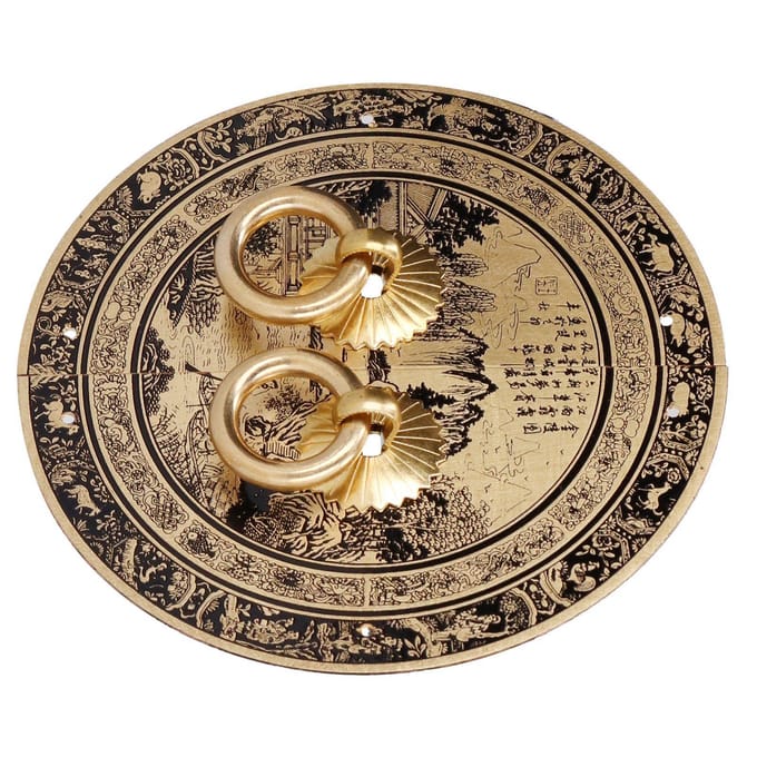11cm Originaliteit Patroon Ladehandgreep Chinees Antiek Meubilair Messing Handgreep voor Thuis