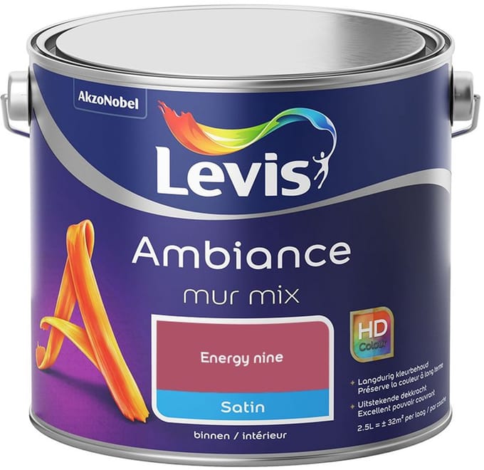 Levis - Ambiance Mur Satin Mix - Energy Nine - Mengverf - 2,5 L