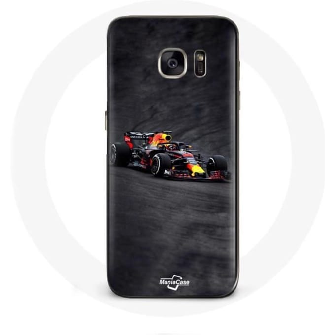 Hoesje voor Samsung Galaxy S6 Formule 1 Max Verstappen F1 zwart rood en geel