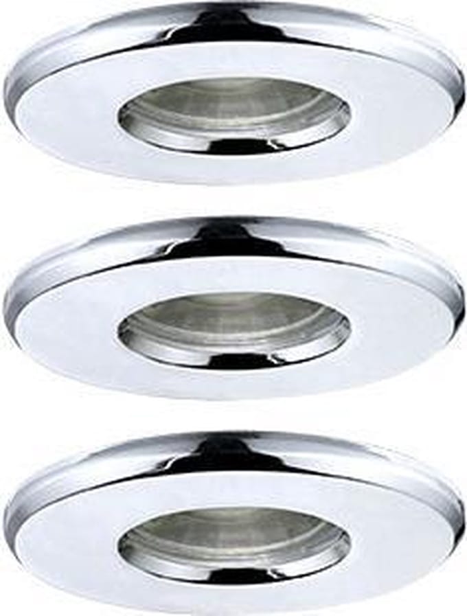 EGLO IGOA INGEBOUWD. SET IP44/IP20 3X3,3W Ø85 CHROOM