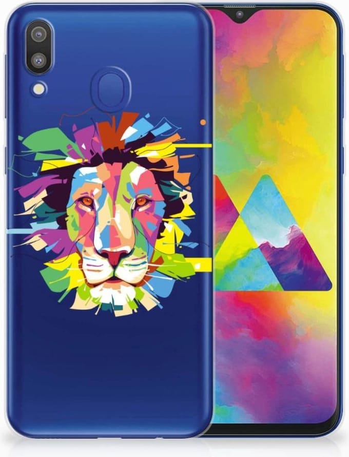 Samsung Galaxy M20 (Power) Telefoonhoesje met Naam Lion Color