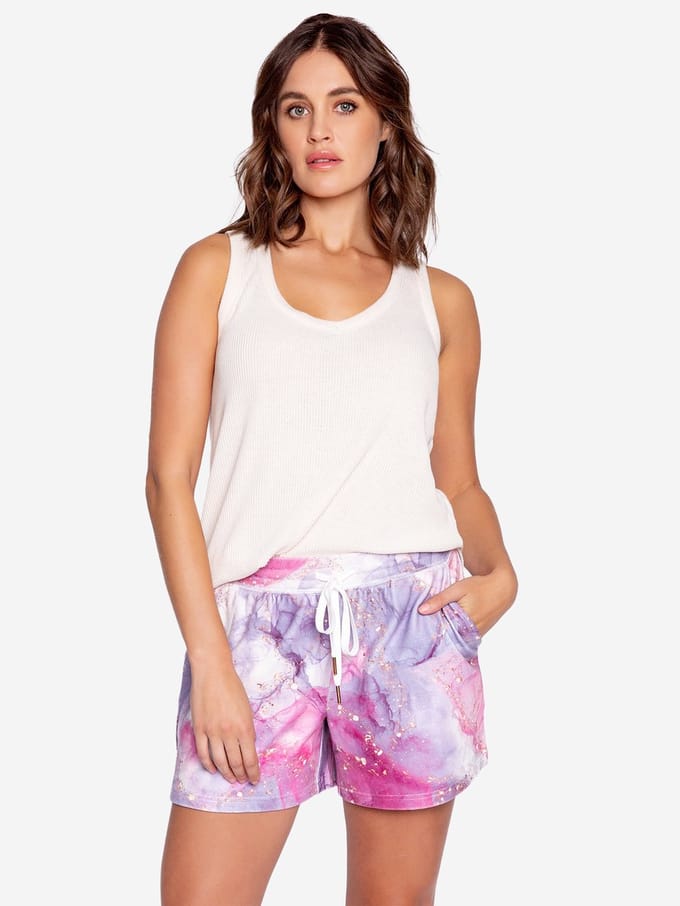P.J. SALVAGE CO. Pyjamashorts Marble Mayhem