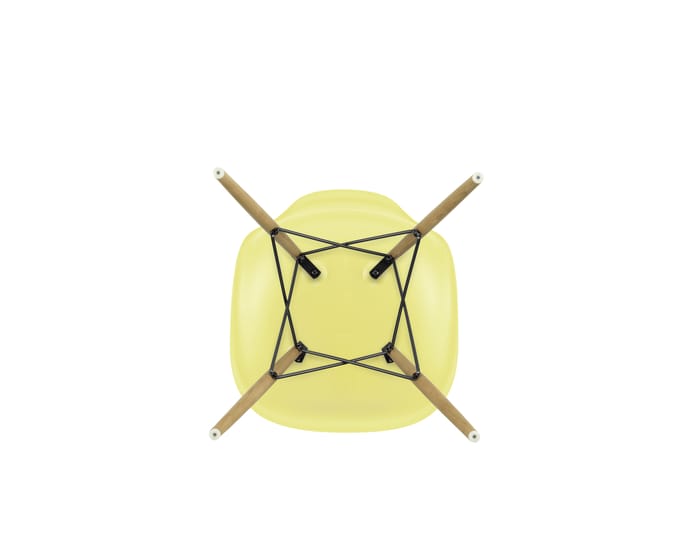 Vitra DSW Eames Plastic Side Chair - citron RE - honingkleurig essenhout