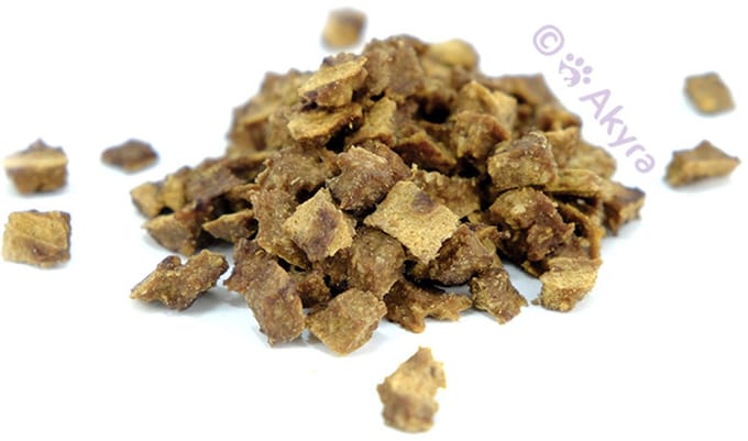 Akyra Trainers mini hapjes Kip - Natuurlijk gedroogde hondensnacks - 500 gram