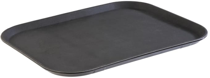 APS Dienblad - Serveertray - Antislip Oppervlak - Zwart - 53 x 32,5 cm - Rond - Ovaal
