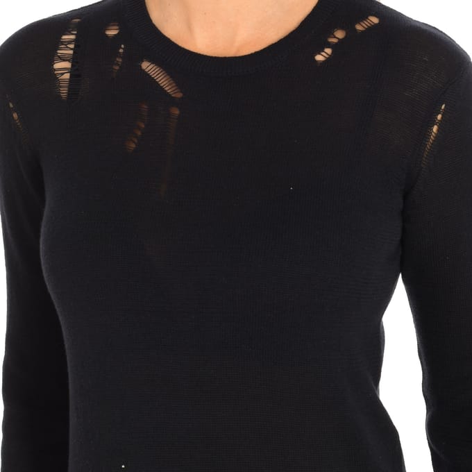 CAIMAN lange mouw blouse met ronde hals 17S2SR011 vrouw