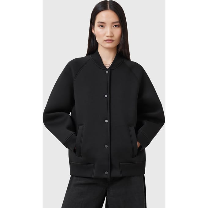 AllSaints Nicola Bomber Black Taglia: M | Bomber Outlet | Donna | Nero