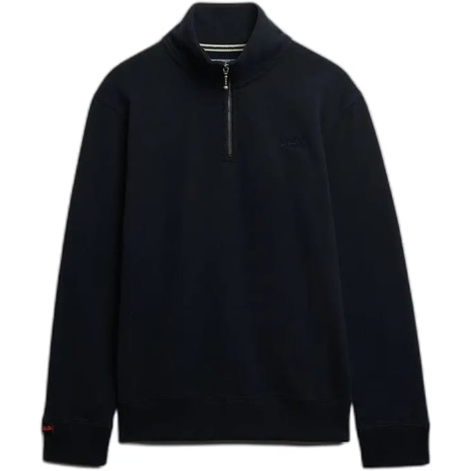 Superdry - Essential Logo Half Brushed Zip Hoodie - Heren - Hoodies