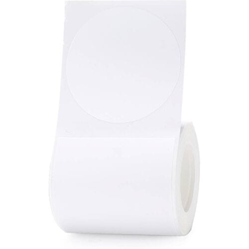Niimbot labelprinterrol B21/B1/B3S/K3 - 50x50mm met 150 Labels - 1 rol - Wit - Rond Label