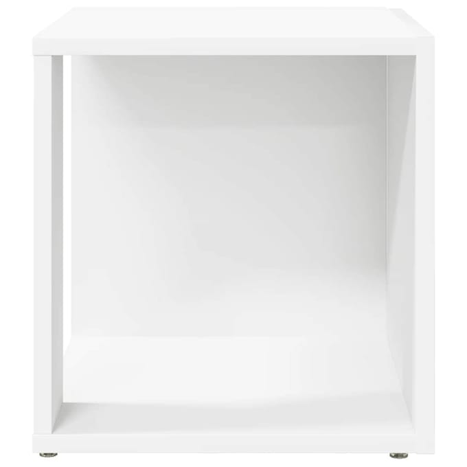 vidaXL - Bijzettafels - 33 - x - 33 - x - 34 - cm - Engineered - wood - Wit