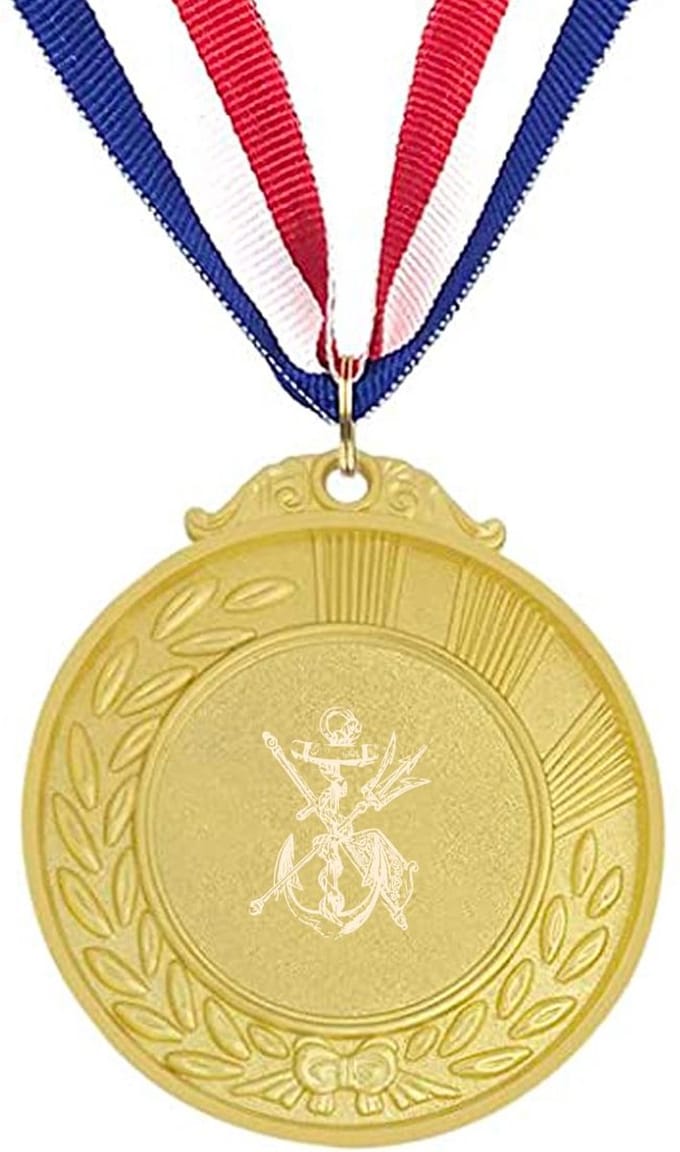 Akyol - anker medaille goudkleuring - Antwerpen - anker schippers schipper kapitein scheepslui zee - anker schippers schipper kapitein scheepslui zee
