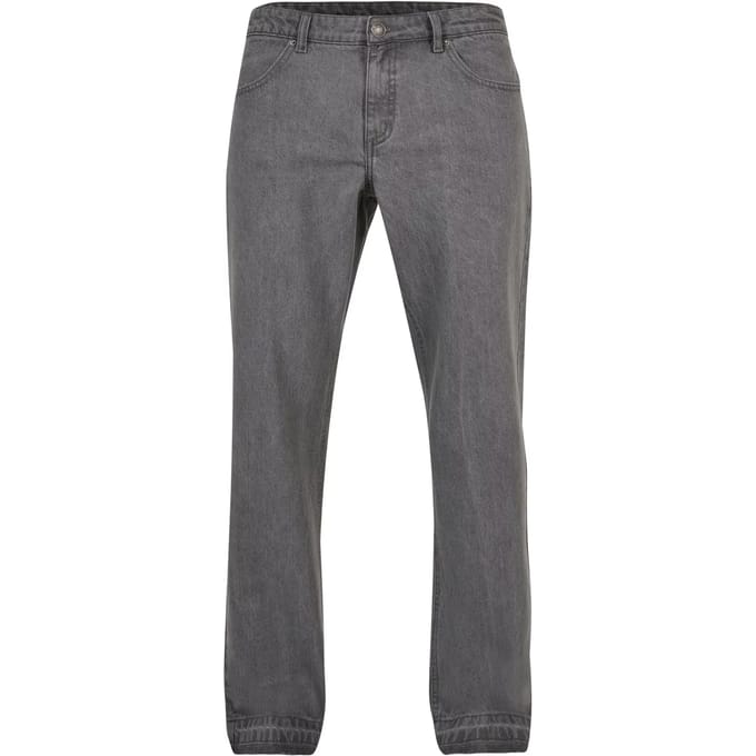 Urban Classics - Open Edge Loose Fit Broek rechte pijpen - Taille, 30 inch - Grijs