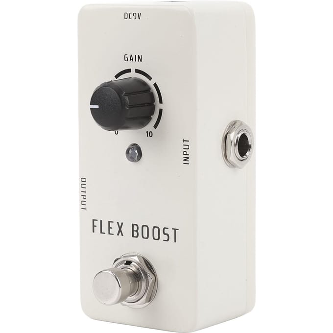 Elektrische Gitaar Effectpedaal True Bypass Gitaar Pure Clean Mini Boost Pedal DC9V voor Optredens white