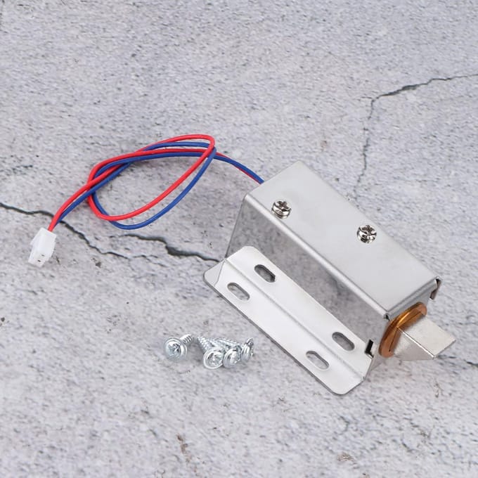 DC 12V Mini Elektromagnetisch Slot Assemblage Kit Hardware voor Deur Raam Kast Lade white