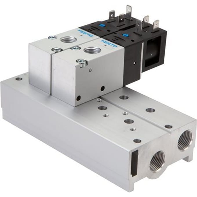 4xG3/8'' Manifold 4-Stations Festo 8026299 VABM-B10-25S-G38-4-P3