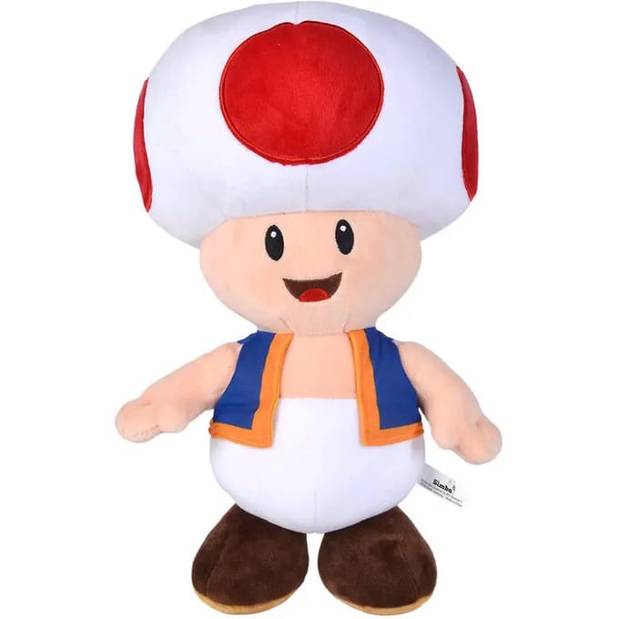 Super Mario Bros Mario Toad Jumbo Pluche 40cm Bekende knuffels