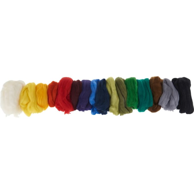 VBS Sprookjeswol "Assorti", 16 kleuren