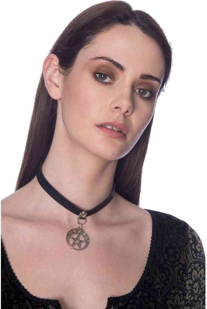 Banned - BANNED Choker - Zwart/Zilverkleurig