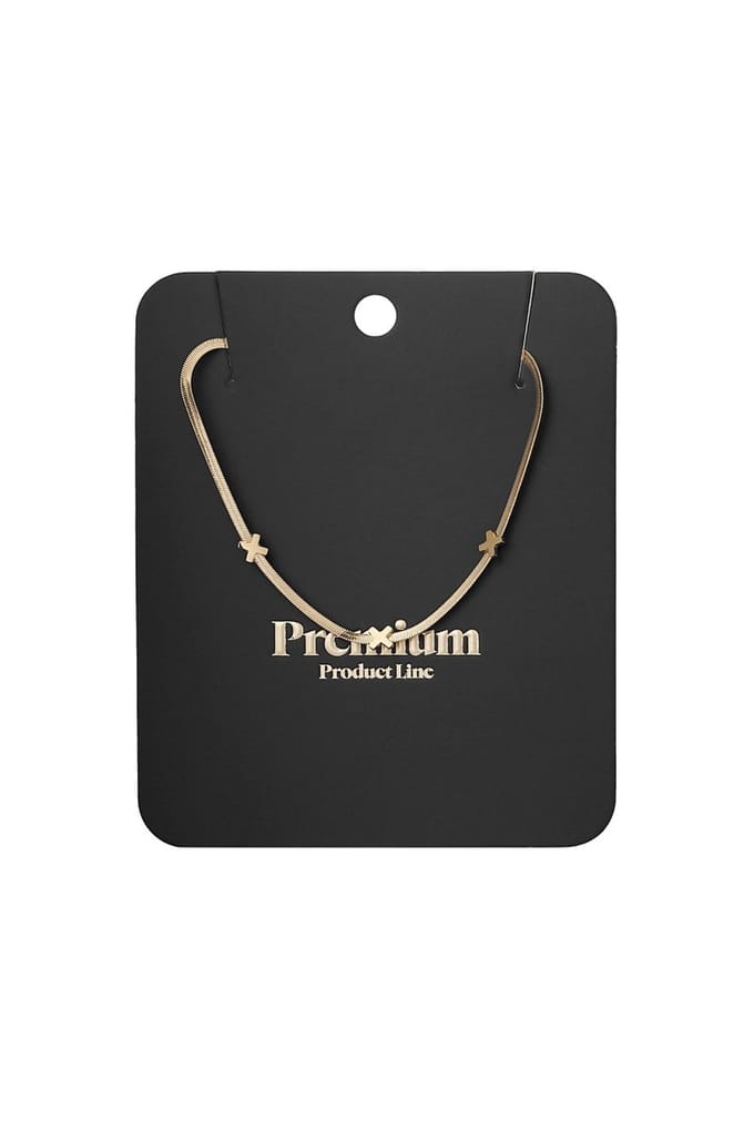 Triple x amsterdam ketting - zilveren kleur