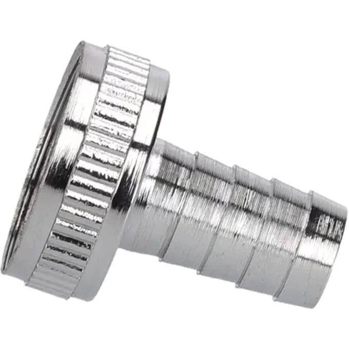 Sanivesk Slangkoppeling + Wartelmoer 1/2"x3/4"f Chroom 4pp