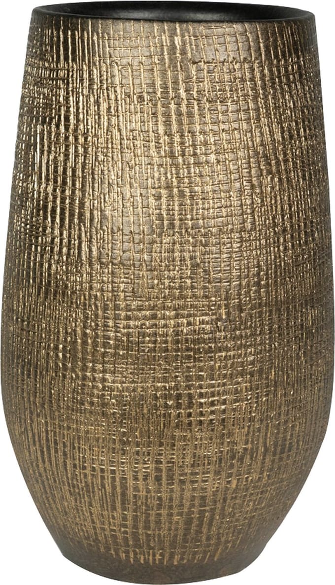 Ter Steege Bloempot Bruin-Goud D 18 cm H 30 cm