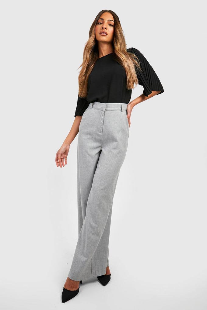 boohoo Dames Pleat Sleeve Woven Blouse | Zwart | Maat: 42