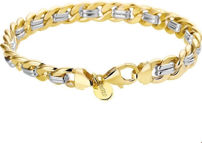 ZilGold Collier 5000125 Geelgoud Cardano 3 mm 45 cm