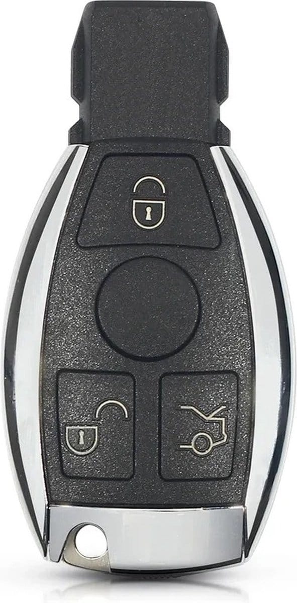 XEOD Autosleutelbehuizing - sleutelbehuizing auto - sleutel - Autosleutel / Geschikt voor: Mercedes 3 Knops smart sleutel