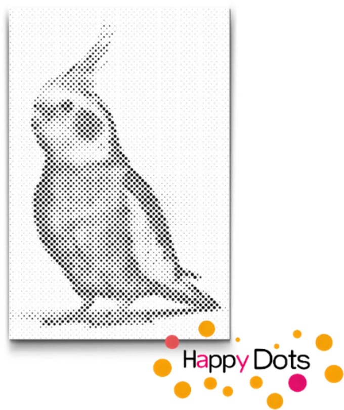 HappyDots DOT Painting Vogels 20 - 40x60cm