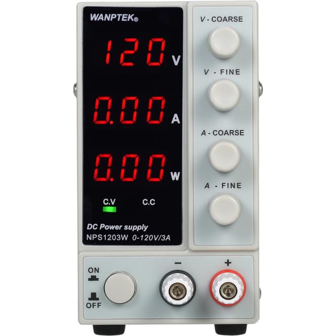 WANPTEK NPS1203W 0-120V 0-3A Schakelende DC-voeding 3 cijfers Display LED Hoge precisie US Plug
