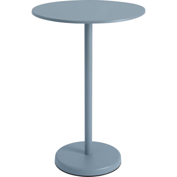Muuto Linear Steel Tafel rond - pale blue - Hoogte 105 cm