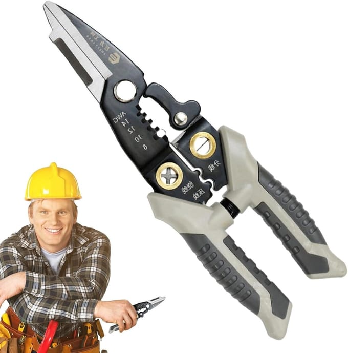 Striptang - Gereedschap voor kabels - Efficiënt strippen - Roestvrij staal - 21 cm - B